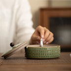 Style Ceramic Ashtray with Lid | Creative Home & Office