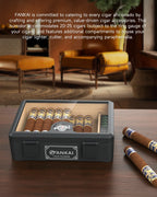 Cedar Wood Cigar Humidor with Glass Top