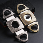 Luxury Retro Cigar Cutter | Stainless Steel Guillotine Scissors with Gift Box