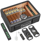 Cedar Wood Cigar Humidor with Glass Top