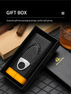 GALINER Leather Cigar Humidor Case with Cedar Lining