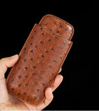 Luxury PU Leather Cigar Case – 2 Cigar Travel Humidor