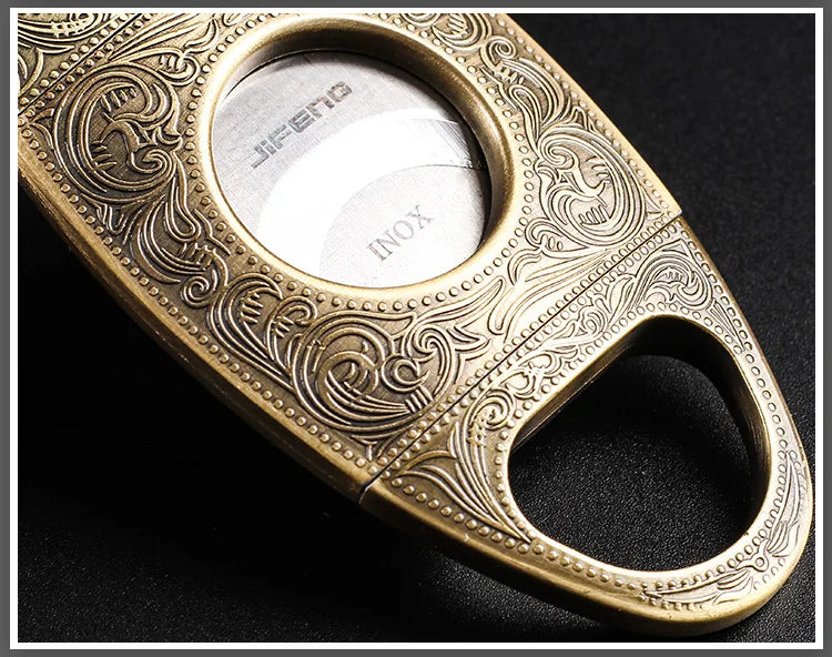 Luxury Retro Cigar Cutter | Stainless Steel Guillotine Scissors with Gift Box