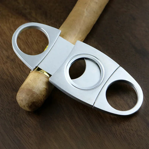 Classic Stainless Steel Guillotine Cigar Cutter Accessory