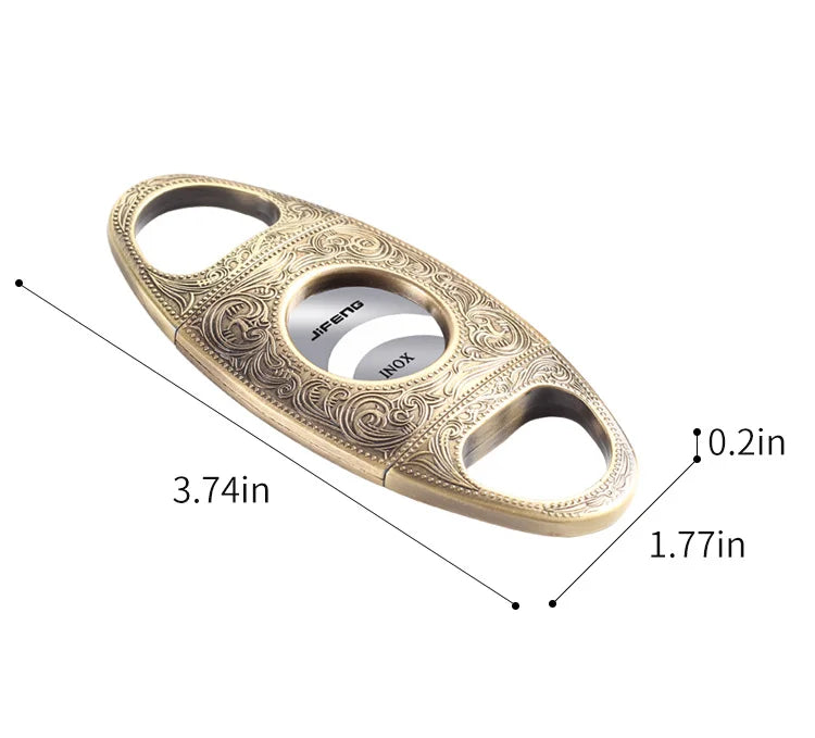Luxury Retro Cigar Cutter | Stainless Steel Guillotine Scissors with Gift Box