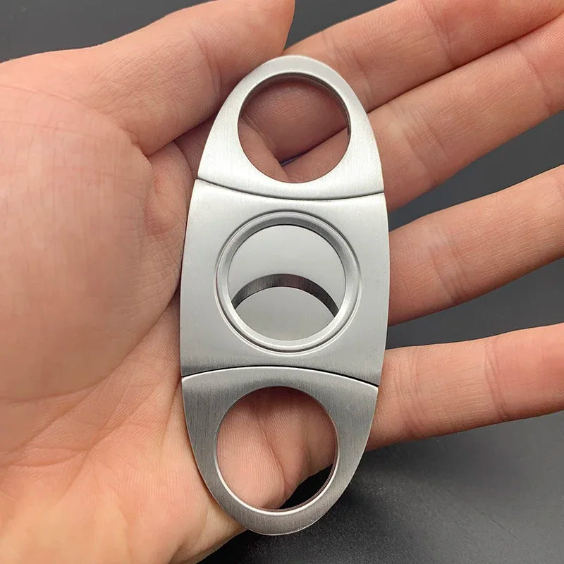 Classic Stainless Steel Guillotine Cigar Cutter Accessory