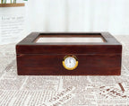 30 Cigar Solid Wood Humidor with Hygrometer