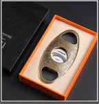 Luxury Retro Cigar Cutter | Stainless Steel Guillotine Scissors with Gift Box