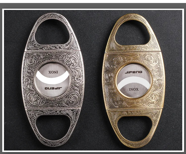 Luxury Retro Cigar Cutter | Stainless Steel Guillotine Scissors with Gift Box