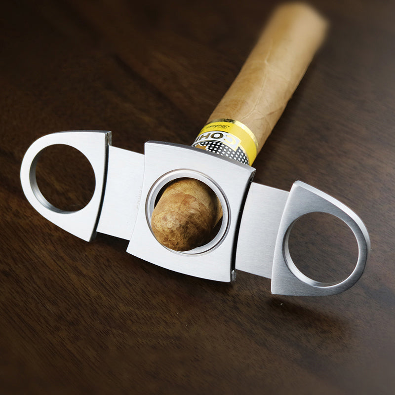 Classic Stainless Steel Guillotine Cigar Cutter Accessory