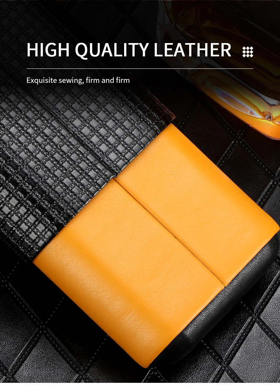 GALINER Leather Cigar Humidor Case with Cedar Lining