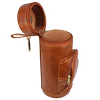 Personalized PU Leather Cigar Holder | Portable Travel Box with Moisture Pack