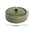 Style Ceramic Ashtray with Lid | Creative Home & Office