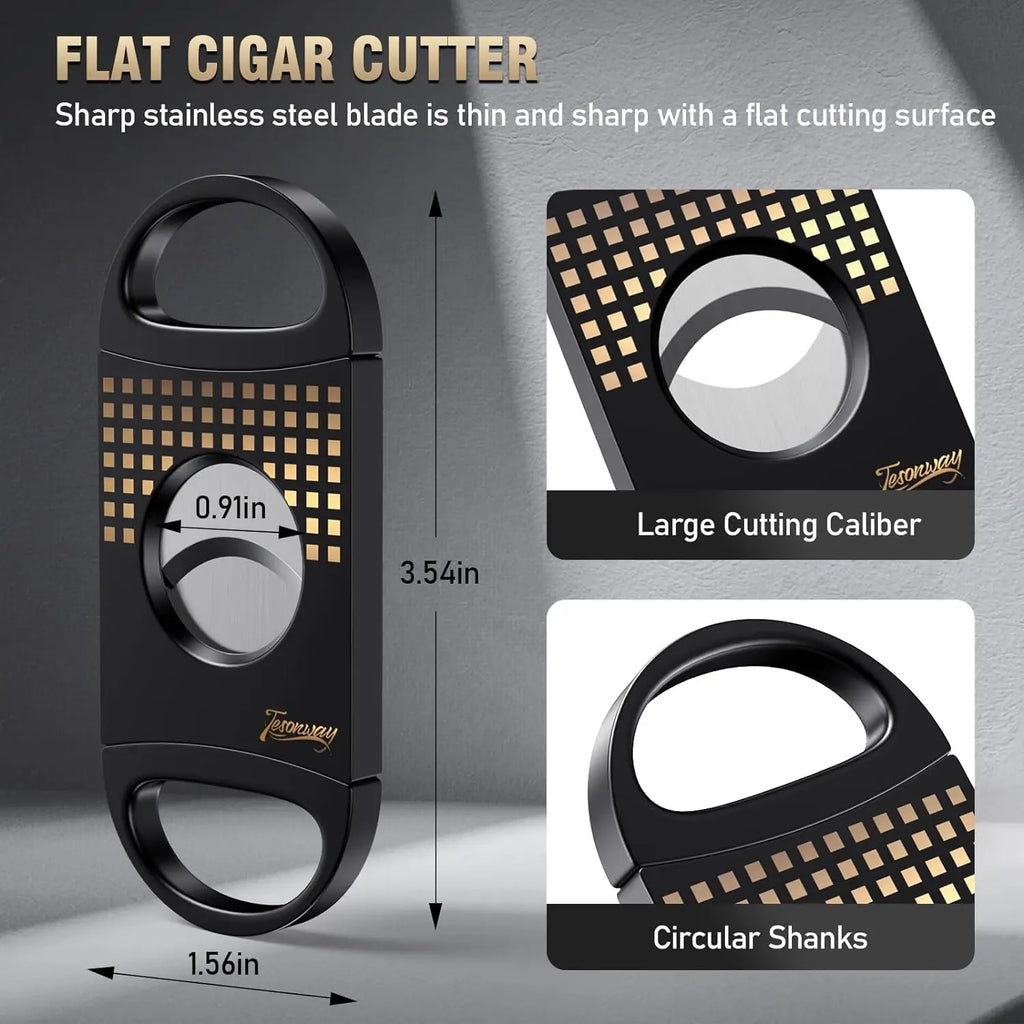 Portable Cigar Ashtray with V-Cut & Punch