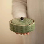 Style Ceramic Ashtray with Lid | Creative Home & Office