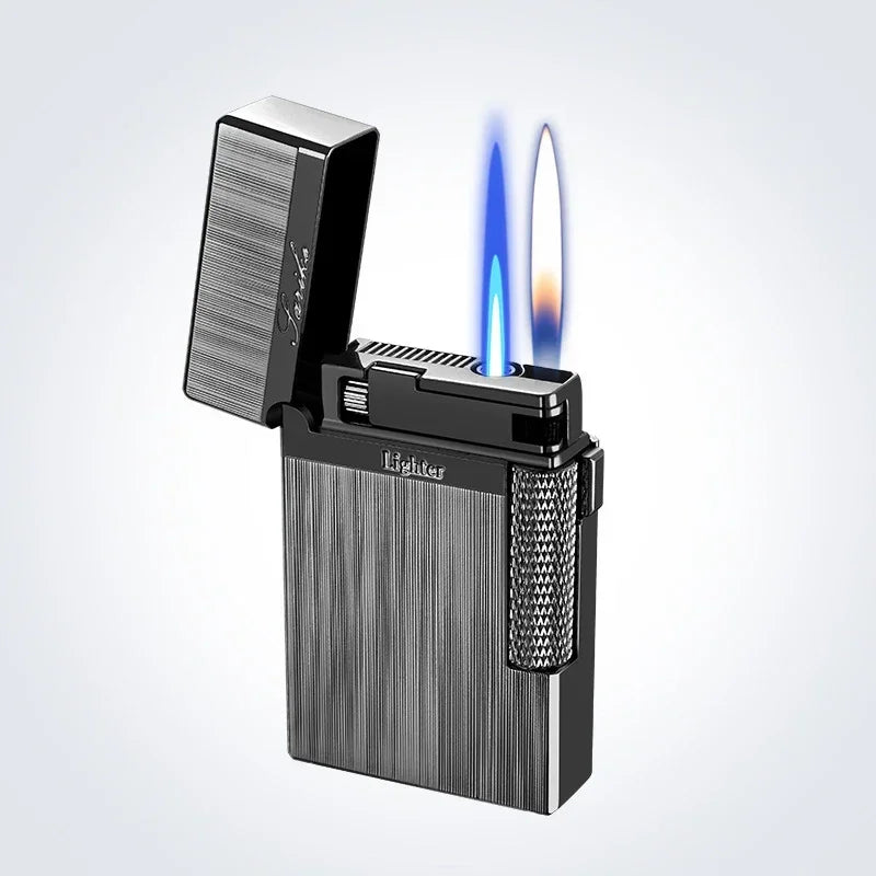 Metal Windproof Jet Torch Lighter – Dual Flame Butane Cigar Lighter