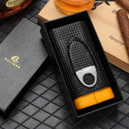 GALINER Leather Cigar Humidor Case with Cedar Lining