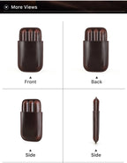 Genuine Leather Cigar Case – Portable Travel Humidor