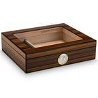Spanish Cedar Cigar Humidor with Hygrometer – Large Storage Box