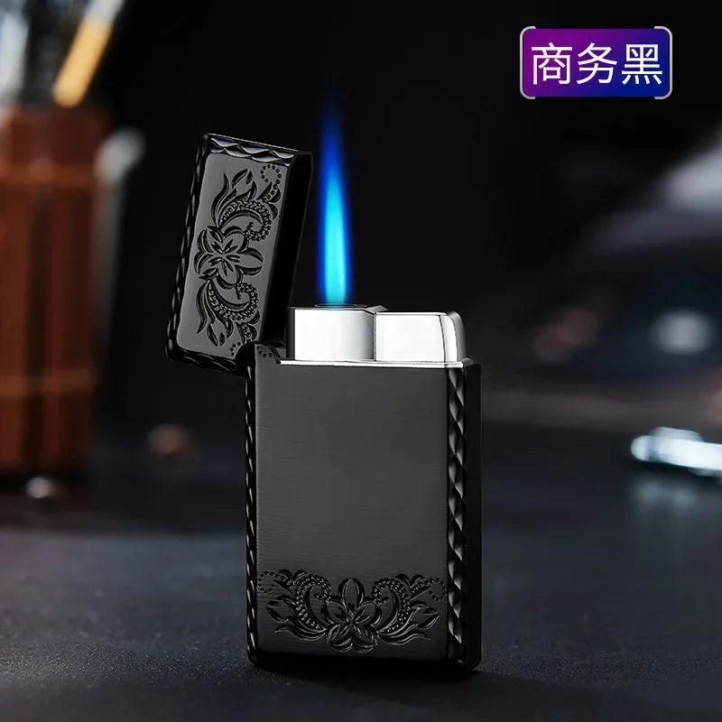 Windproof Waterproof Metal Torch Lighter | Dragon Embossed Turbo Cigar Lighter