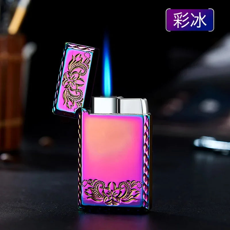 Windproof Waterproof Metal Torch Lighter | Dragon Embossed Turbo Cigar Lighter
