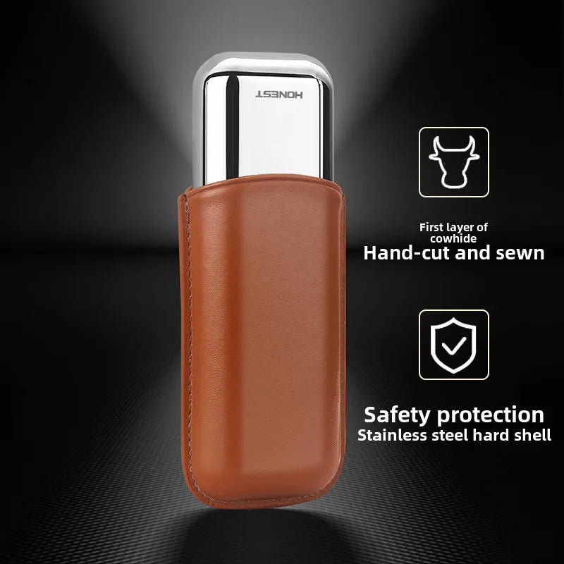 HONEST 2024 Leather Cigar Case & Tube Set | Travel Holder for 2 Cigars