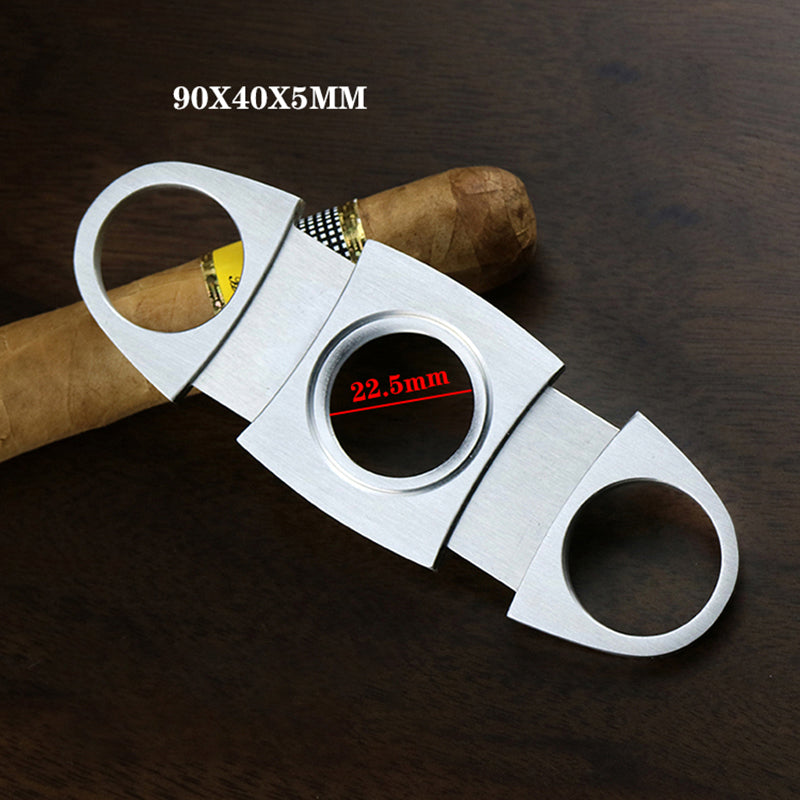 Classic Stainless Steel Guillotine Cigar Cutter Accessory